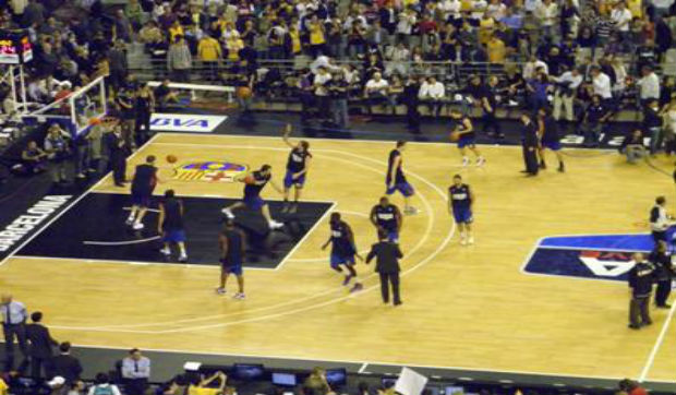 El calentamiento en la competición de baloncesto